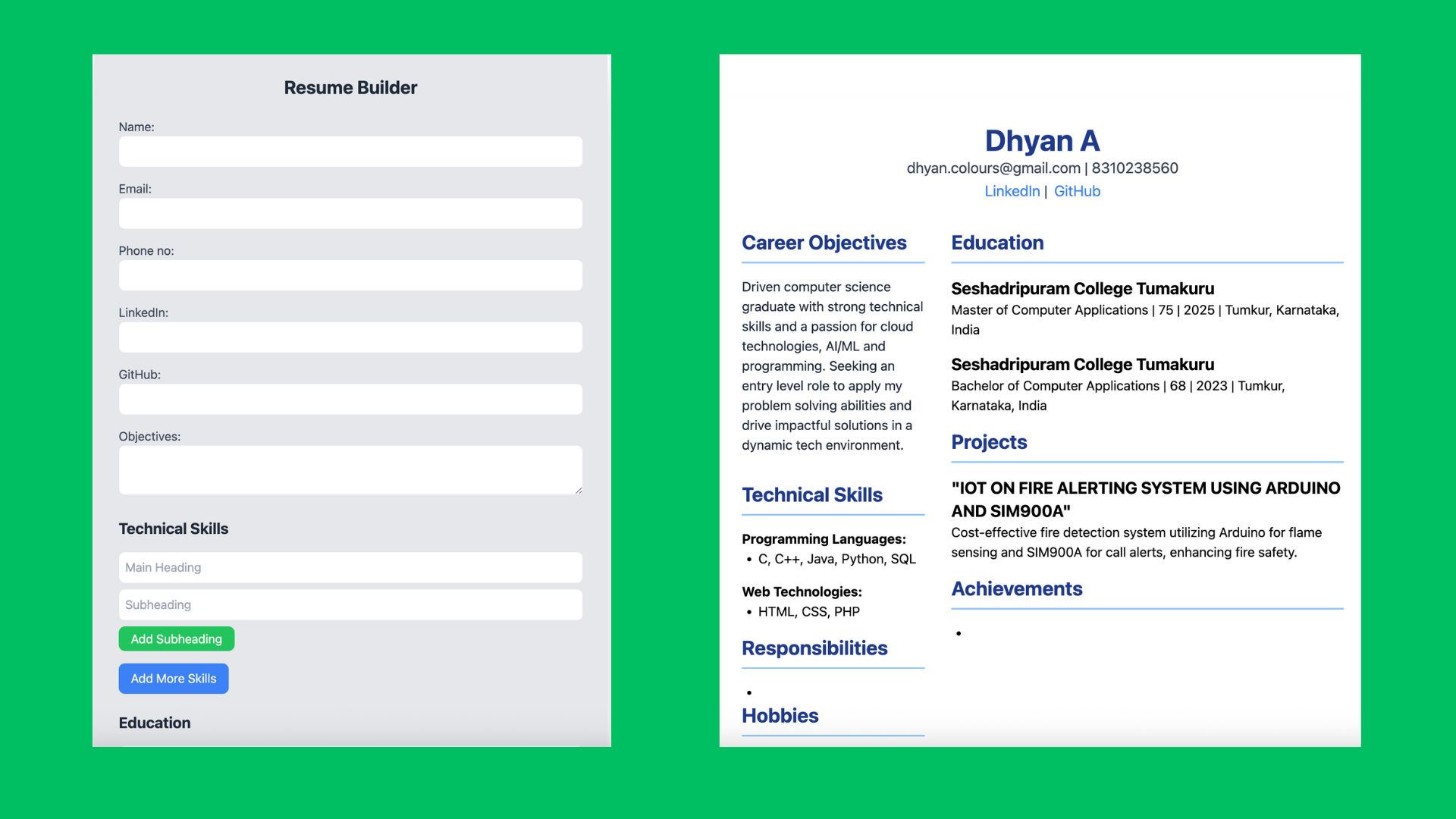 Resume Builder